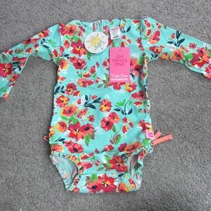 NEW Ruffle Butts 18-24 Months Girls One Piece Swimsuit Floral Print